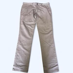 Zara Men’s Size 2 Straight Leg Trousers Dusty Rose Taupe Texture size 34